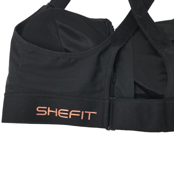 SHEFIT ULTIMATE black SPORTS BRA in black 2Luxe - Picture 5 of 7